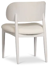 Gables White Upholstered Side Chair