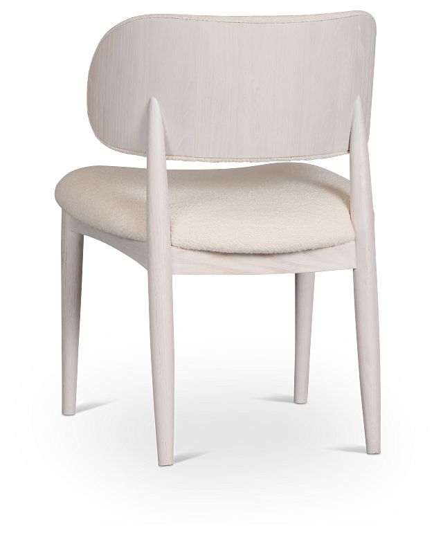 Gables White Upholstered Side Chair