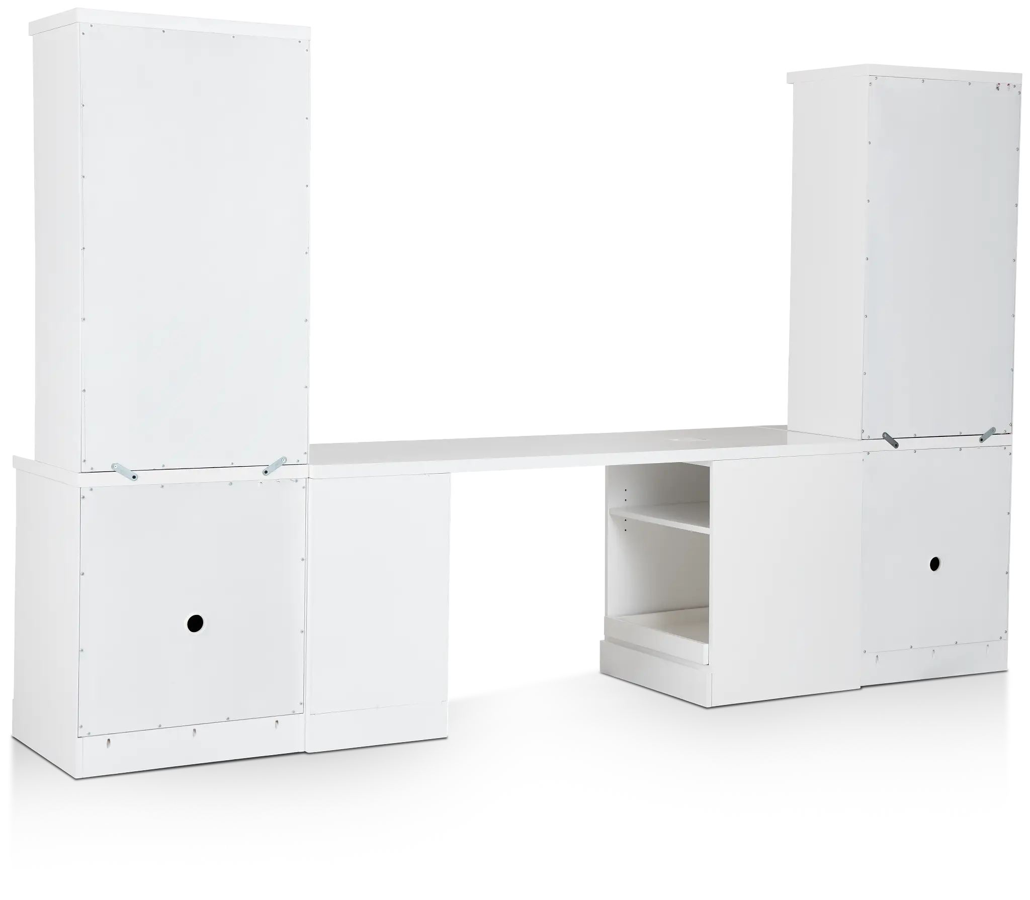 Newport White Small Peninsula Door Wall Desk Newport White Small Peninsula Door Wall Desk