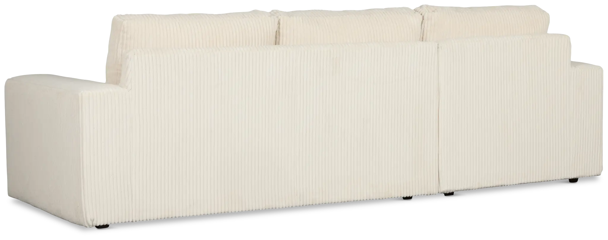 Charlie Ivory Fabric Left Chaise Sectional Charlie Ivory Fabric Left Chaise Sectional