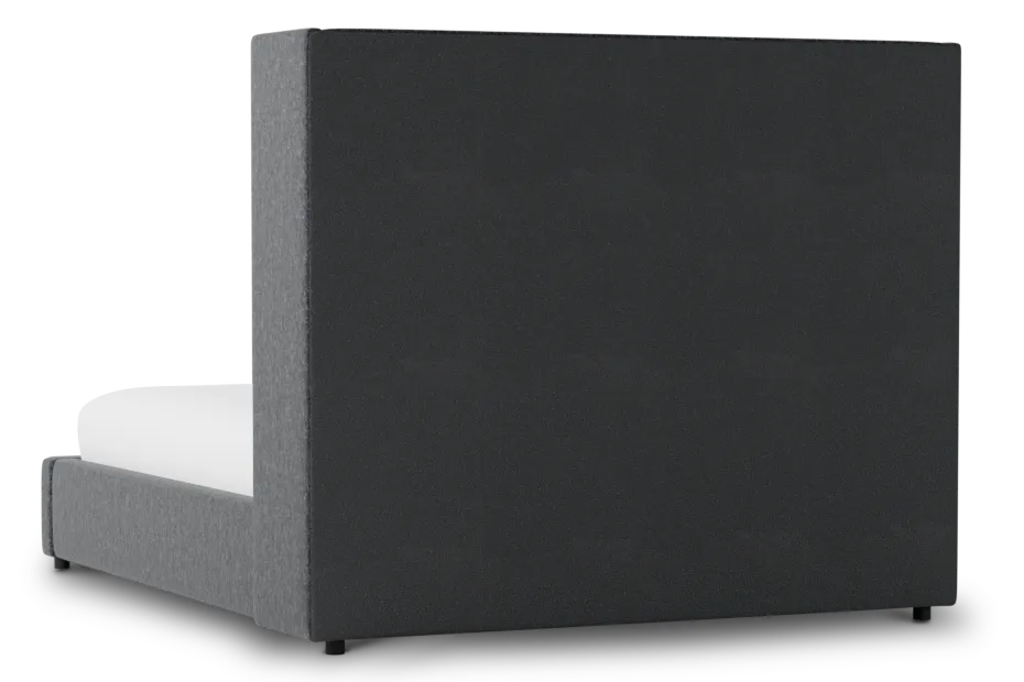 Captiva Delray Dark Gray 60" Upholstered Shelter Bed