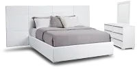 Doral White Uph Spread Bedroom