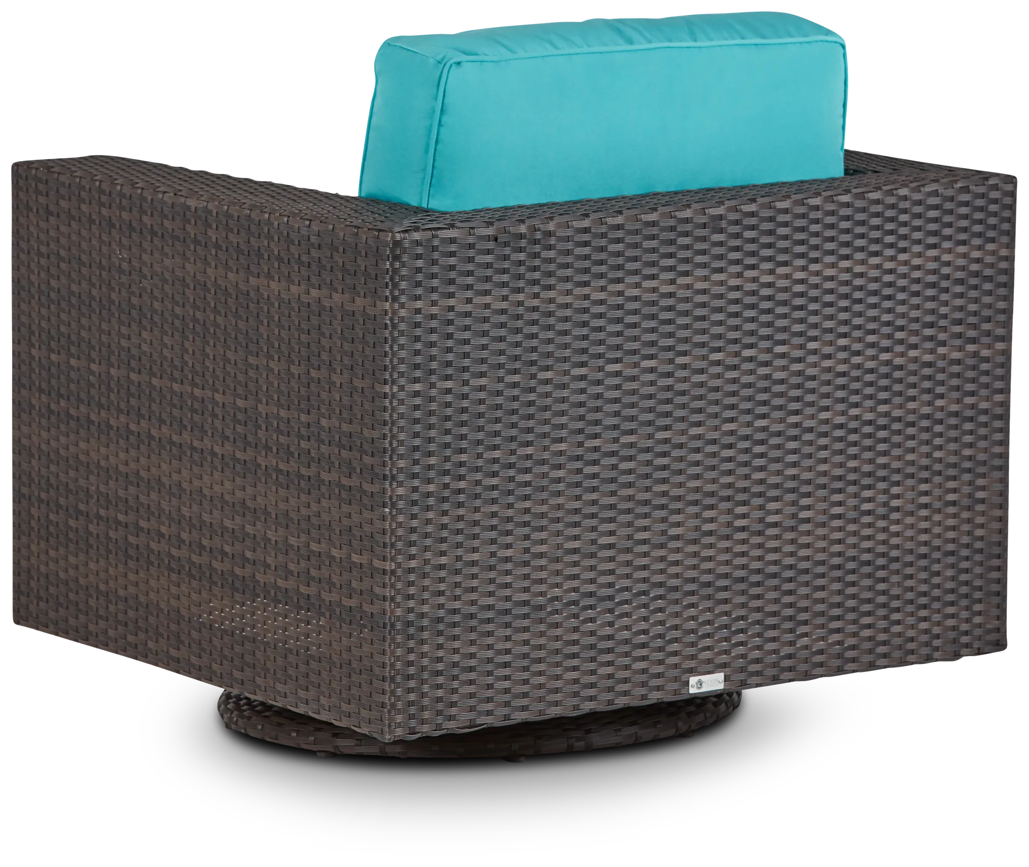 Fina Dark Teal Swivel Chair