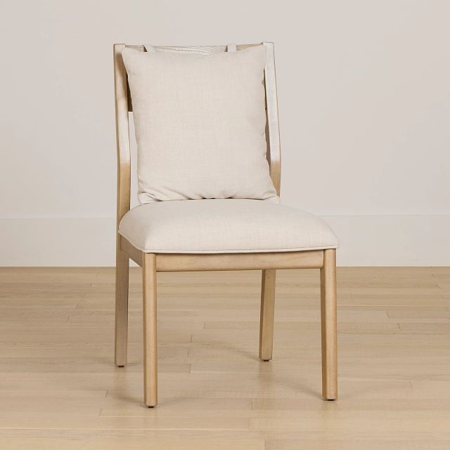 Pasadena Light Beige Upholstered Side Chair