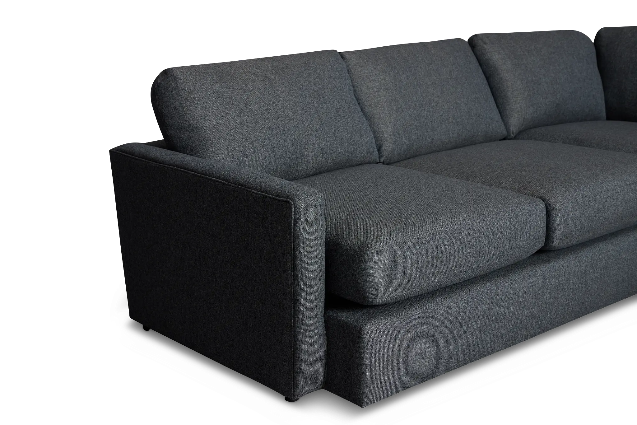 Noah Dark Gray Fabric Large Right Chaise Sectional Noah Dark Gray Fabric Large Right Chaise Sectional