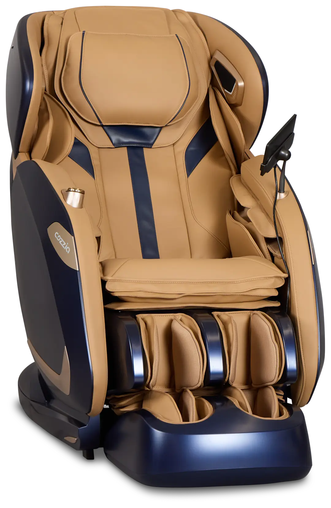 Zen Duo Light Brown Micro Massage Chair Zen Duo Light Brown Micro Massage Chair