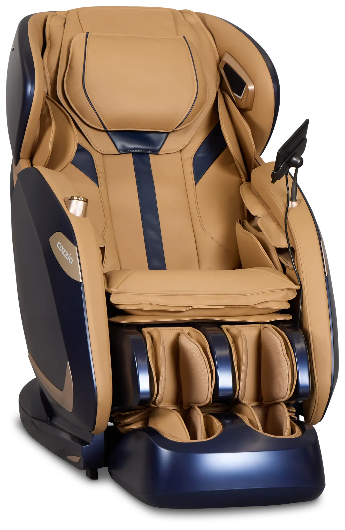 Zen Duo Light Brown Micro Massage Chair Zen Duo Light Brown Micro Massage Chair