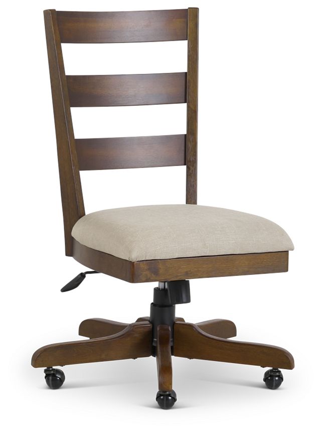 Vista Mid Tone Wood Desk Chair (1)