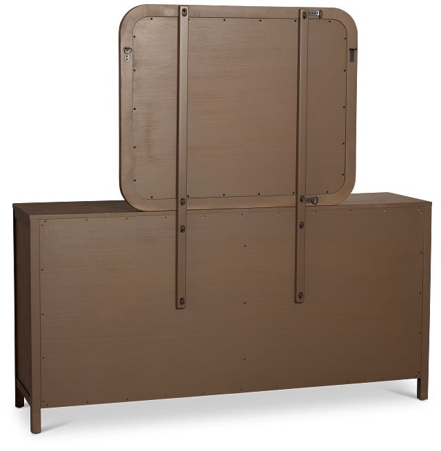 Pacific Mid Tone 7-drawer Dresser & Mirror