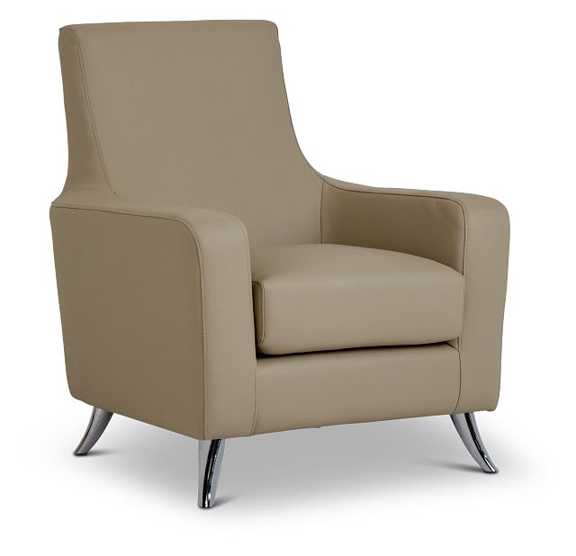 Marquez Taupe Micro Accent Chair