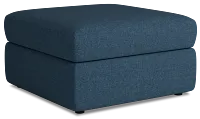 Citymod Blue Fabric Storage Ottoman