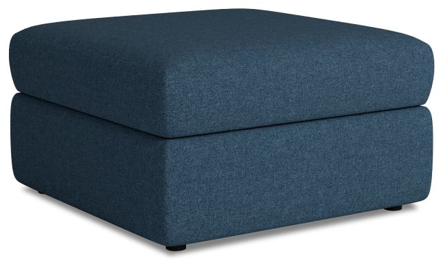 Citymod Blue Fabric Storage Ottoman