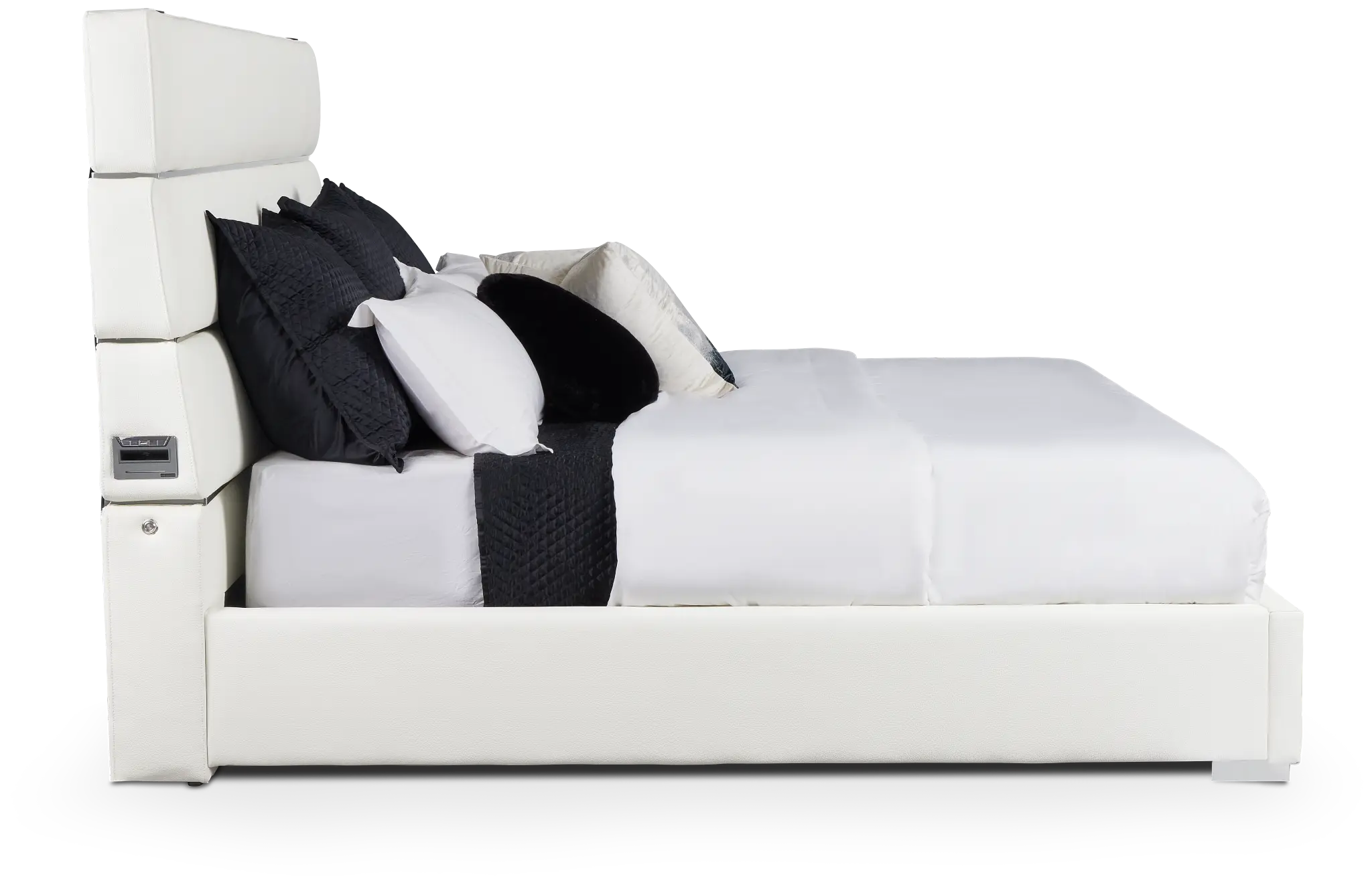 Miami White Uph Platform Bed Miami White Uph Platform Bed