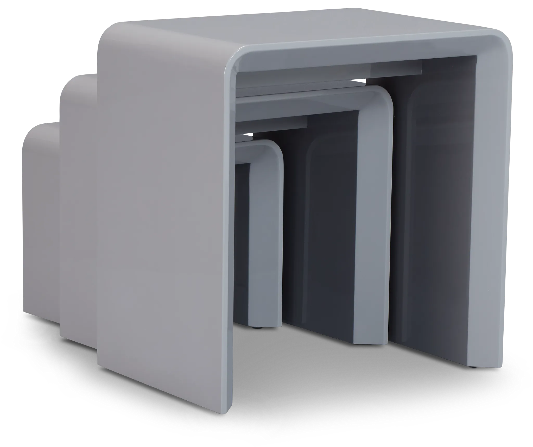 Zayden Gray Set Of 3 Nesting End Table