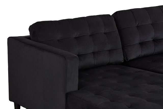 Shae Dark Gray Micro Left Chaise Sectional