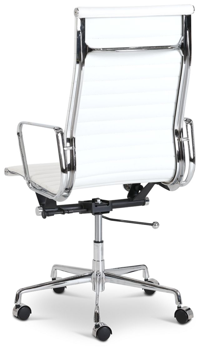 Amos White Desk Chair