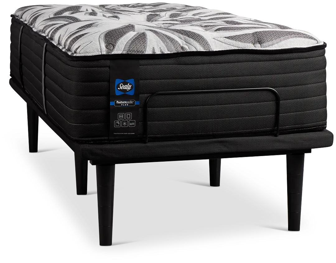 Sealy Posturepedic Plus Exuberant Ii 15" Ultra Plsh Ease Adjustable Mattress Set