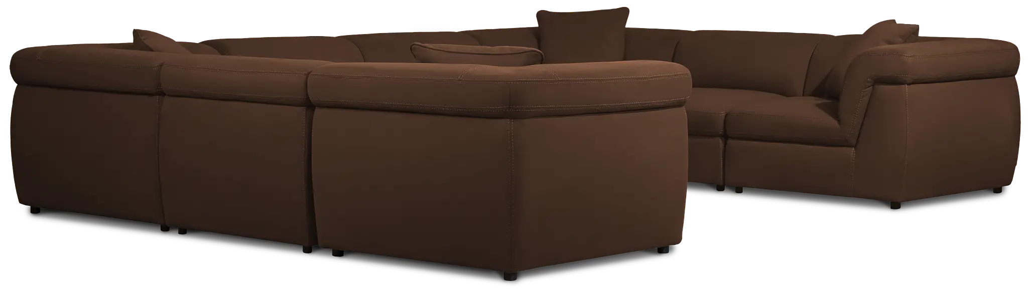 Aria Dark Brown Micro Immersive 8-piece Modular Sectional W/2 Speakers Aria Dark Brown Micro Immersive 8-piece Modular Sectional W/2 Speakers