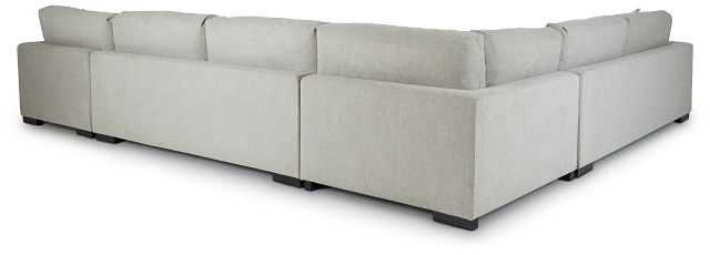 Emery Gray Fabric Medium Right Chaise Sectional