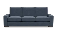 Edgewater Elevation Dark Blue 96" Sofa W/ 3 Cushions