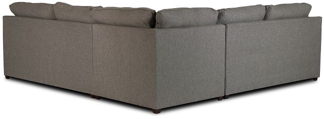 Asheville Brown Fabric Two-arm Right Memory Foam Sleeper Sectional
