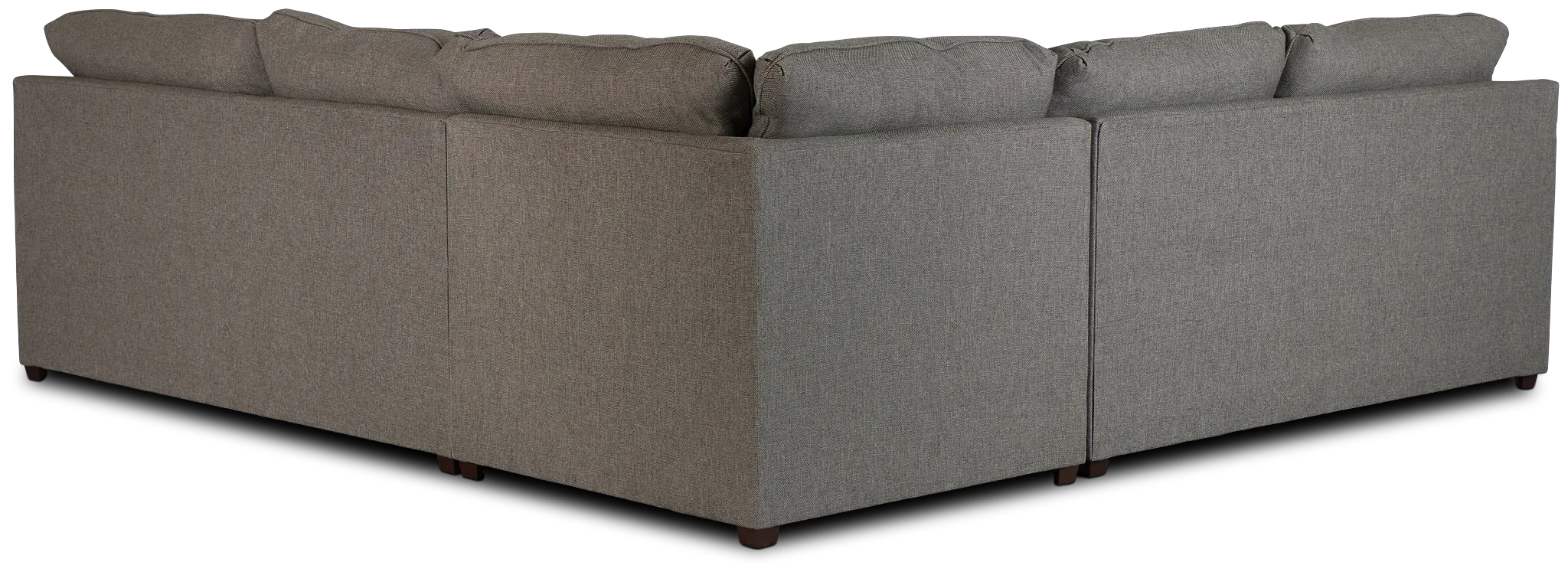 Asheville Brown Fabric Two-arm Right Memory Foam Sleeper Sectional