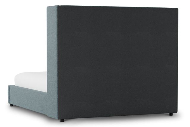 Captiva Sutton Blue 60" Upholstered Shelter Bed