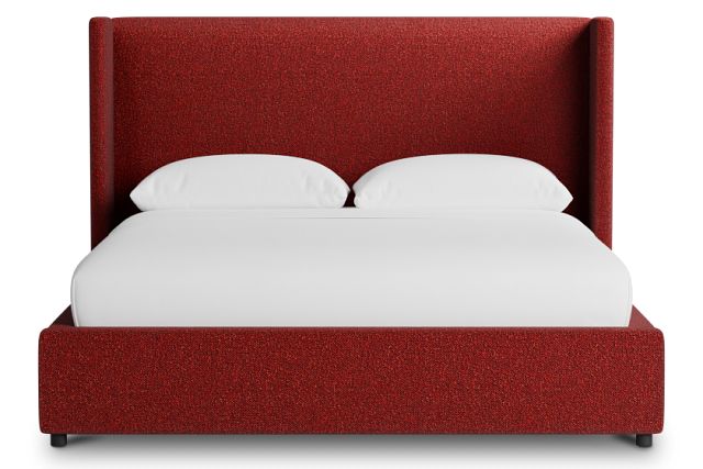Captiva Elite Red 48" Upholstered Shelter Bed
