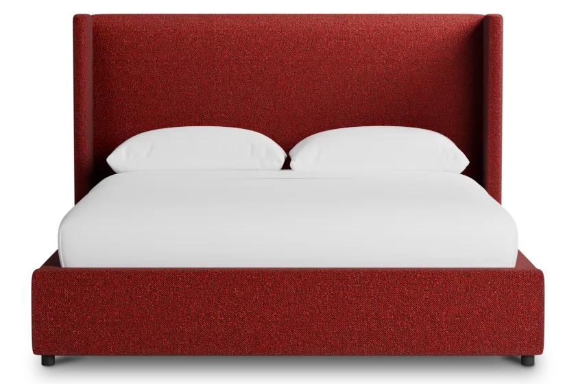 Captiva Elite Red 48" Upholstered Shelter Bed