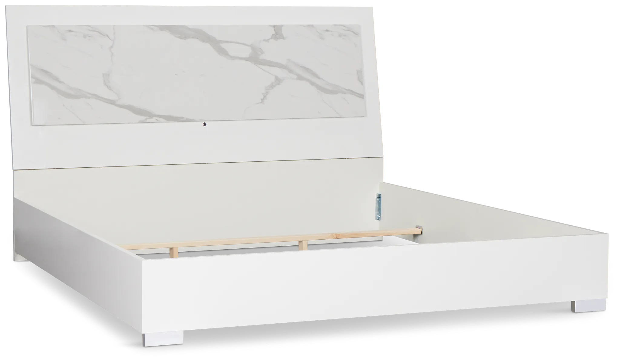 Modena White Platform Bed