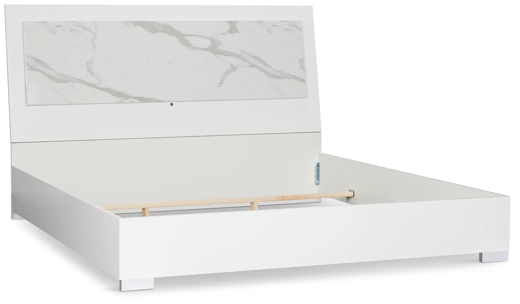 Modena White Platform Bed Modena White Platform Bed