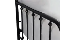 Rory Black Metal Trundle Daybed