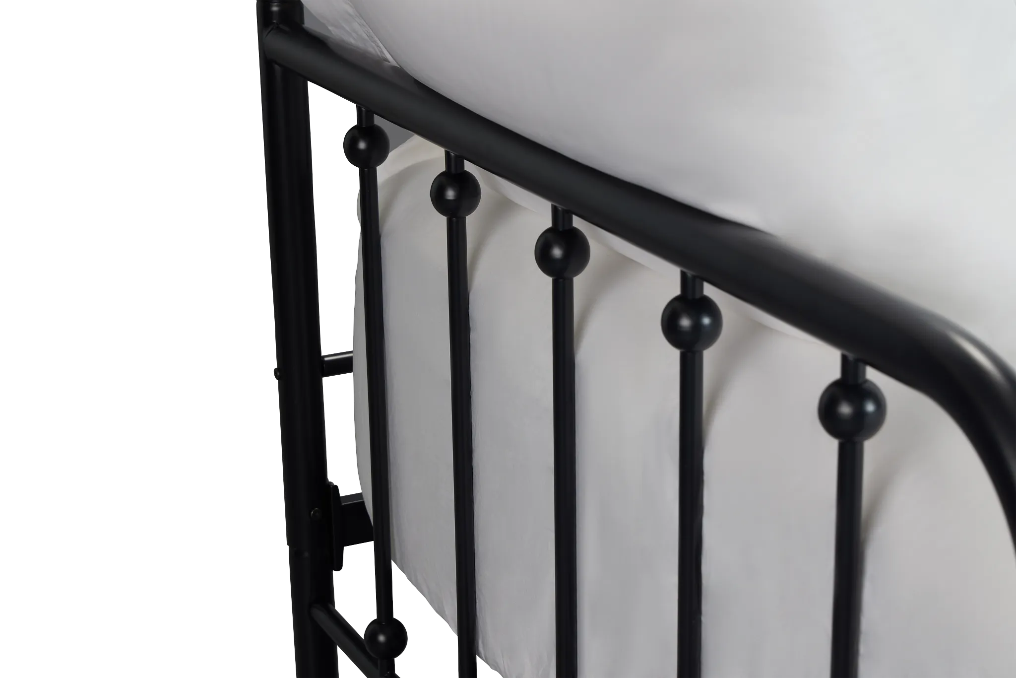 Rory Black Metal Trundle Daybed