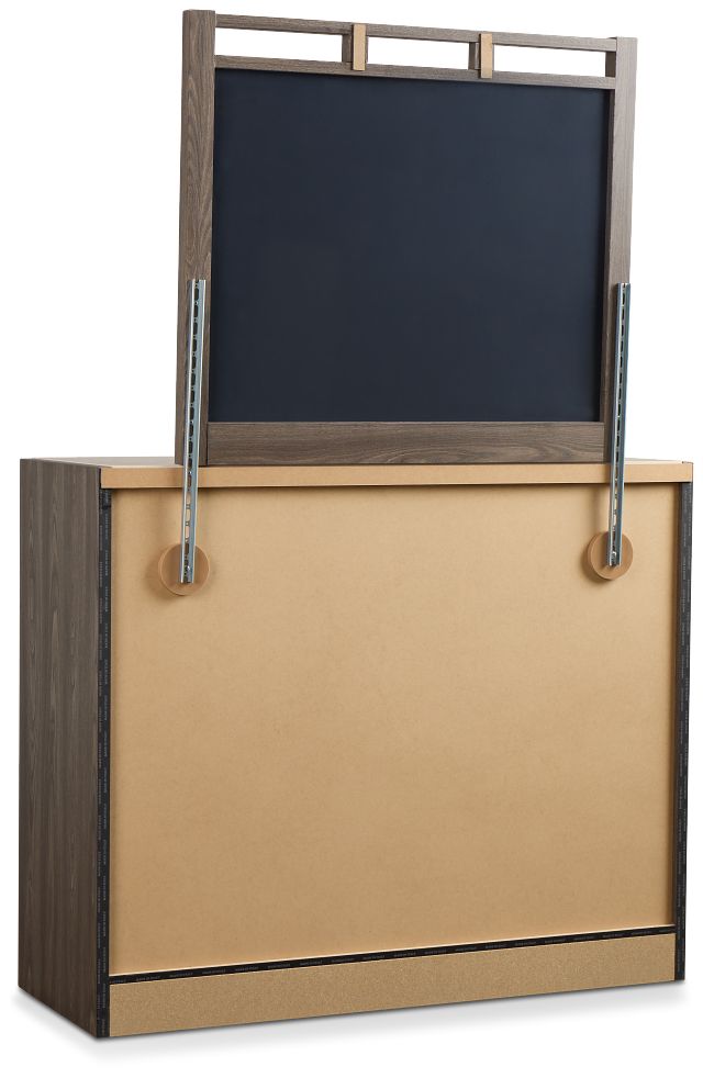Warren Two-tone Stone Dresser & Mirror