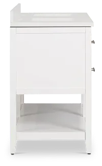 Alden White 60" Double Bathroom Vanity