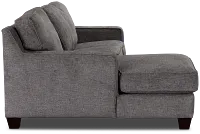Andie Dark Gray Fabric Left Chaise Sectional
