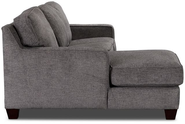 Andie Dark Gray Fabric Left Chaise Sectional