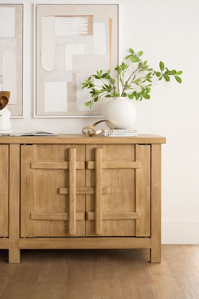 Theo Light Tone Four-door Cabinet