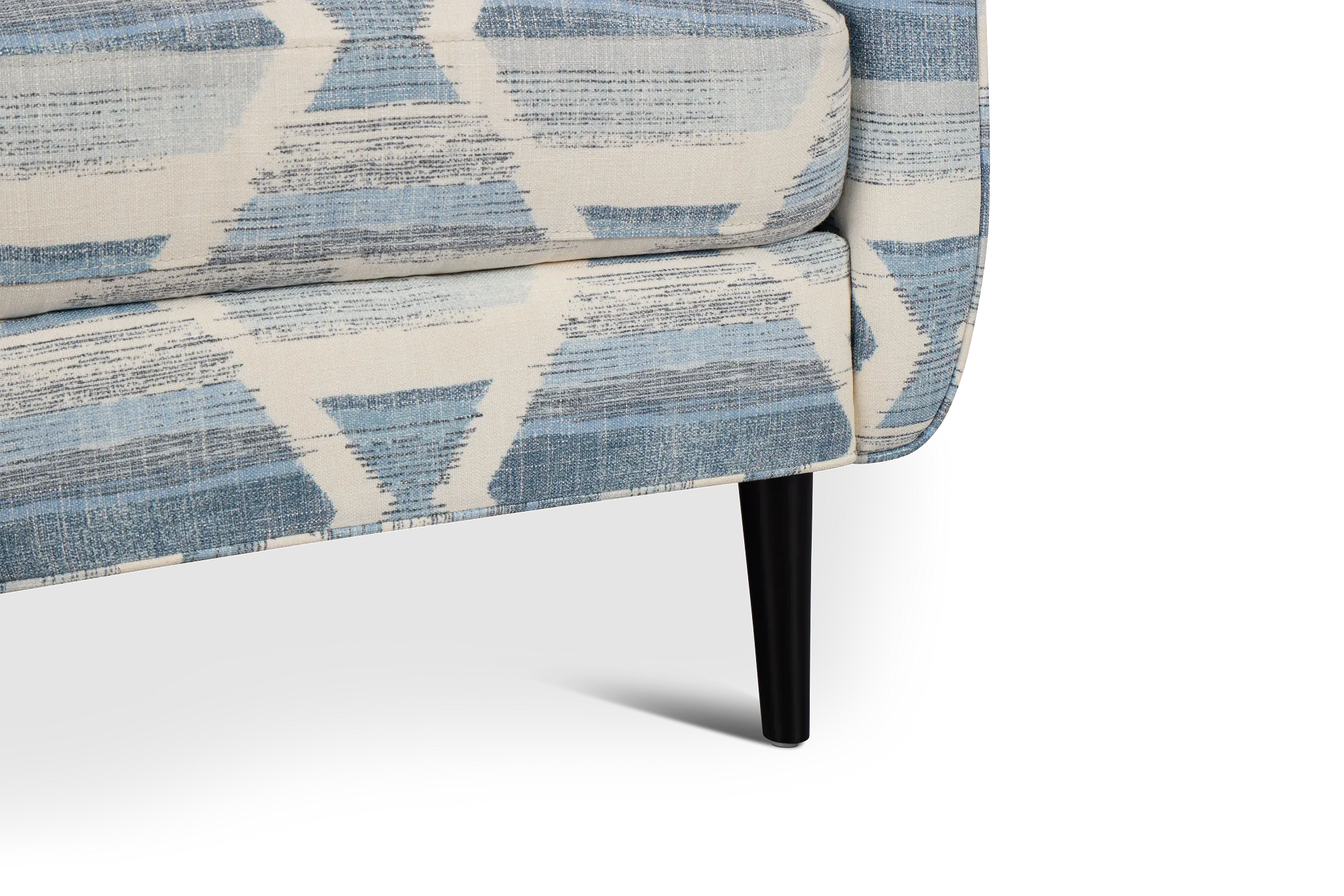 Everly Blue Fabric Accent Chair