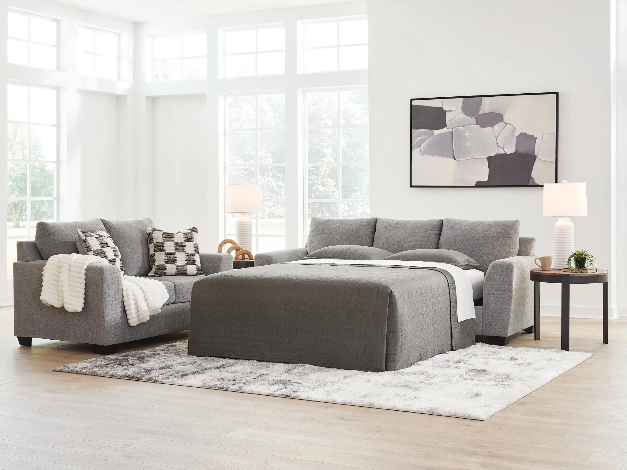 Loreo Light Gray Micro Memory Foam Sleeper