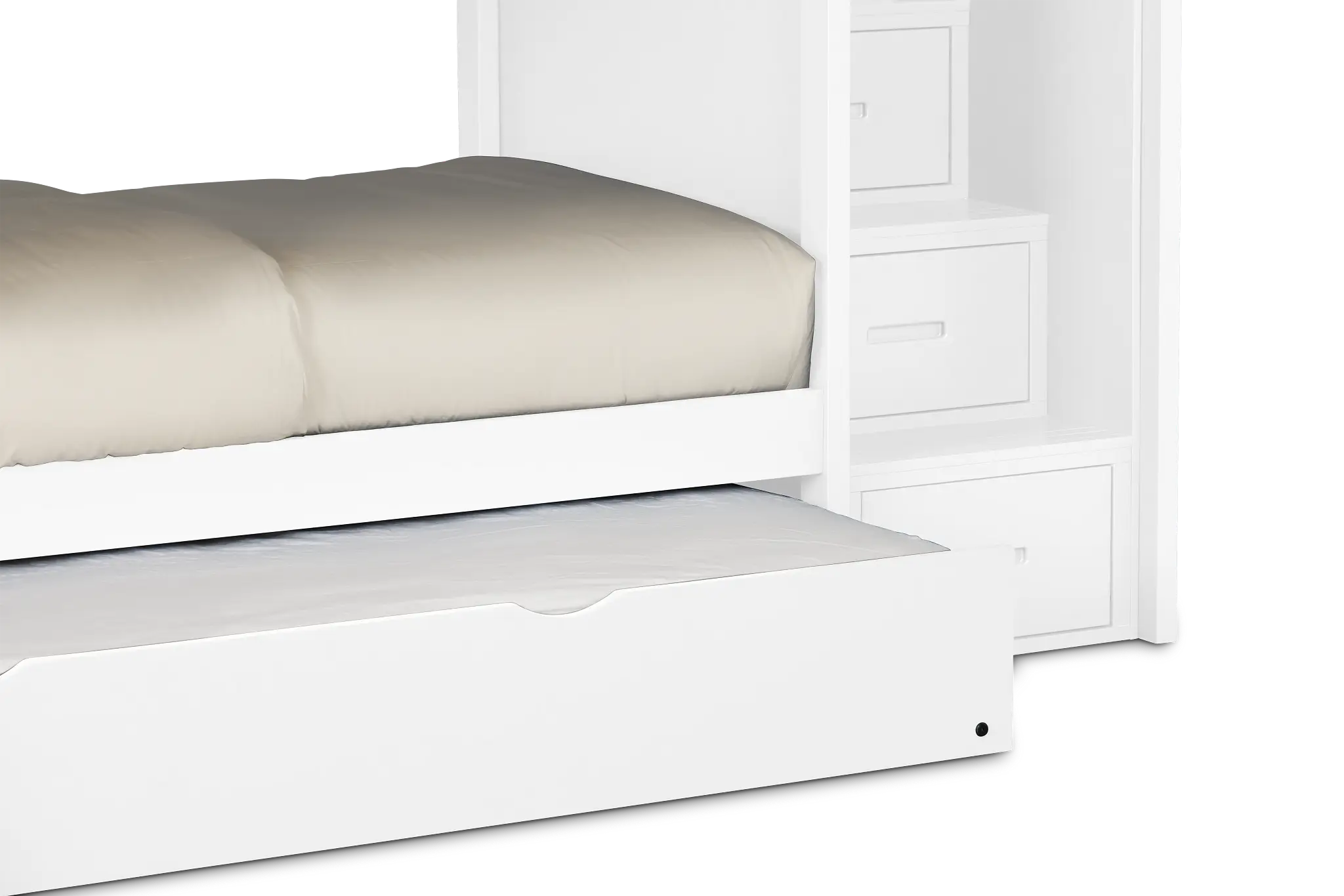 Charleston White Step Storage Bunk Bed Charleston White Step Storage Bunk Bed