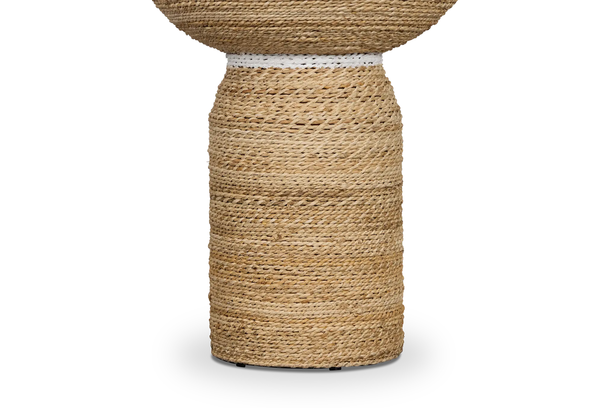 Harley Light Tone Woven Pedestal Table Harley Light Tone Woven Pedestal Table