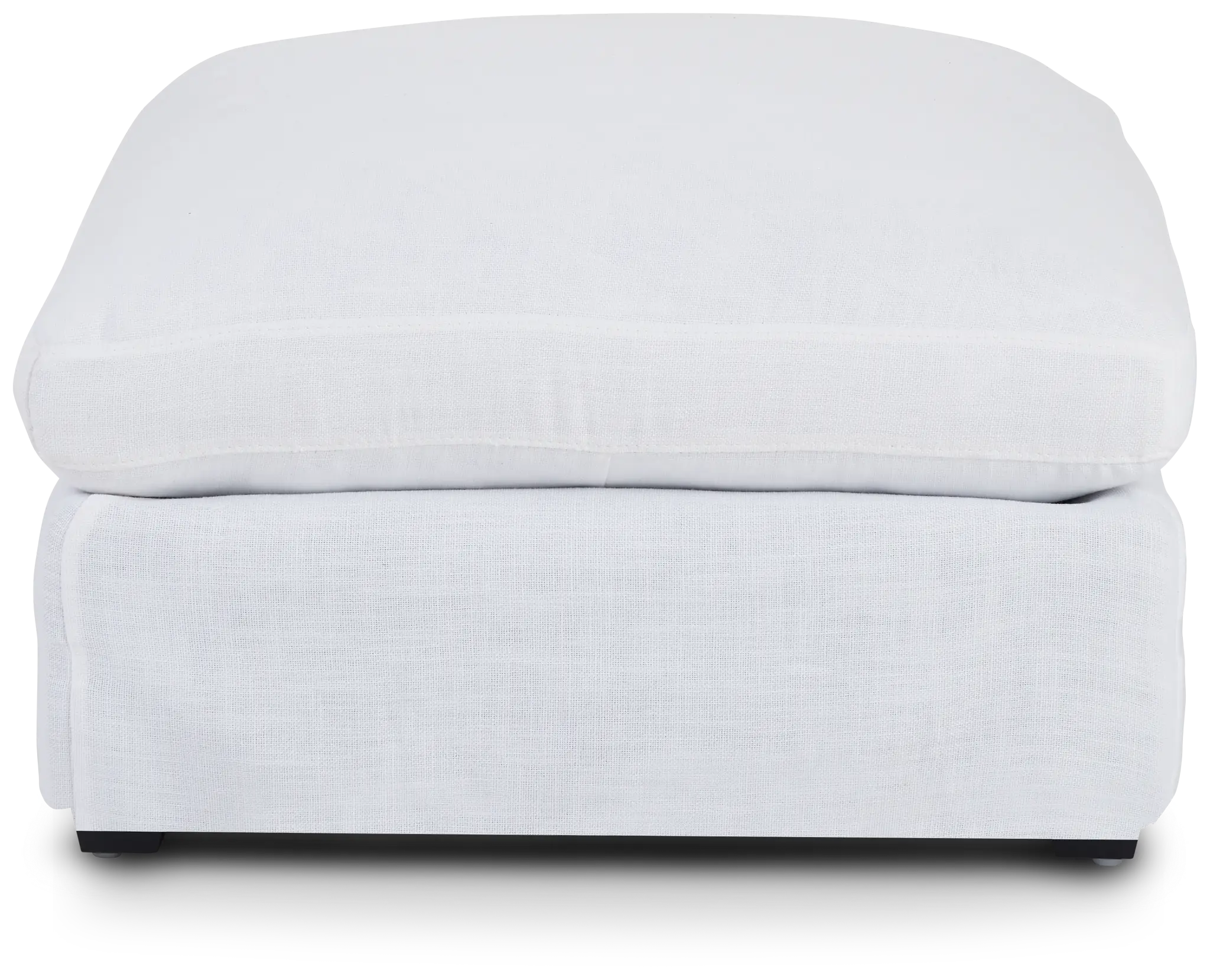 Willow White Fabric Ottoman Willow White Fabric Ottoman