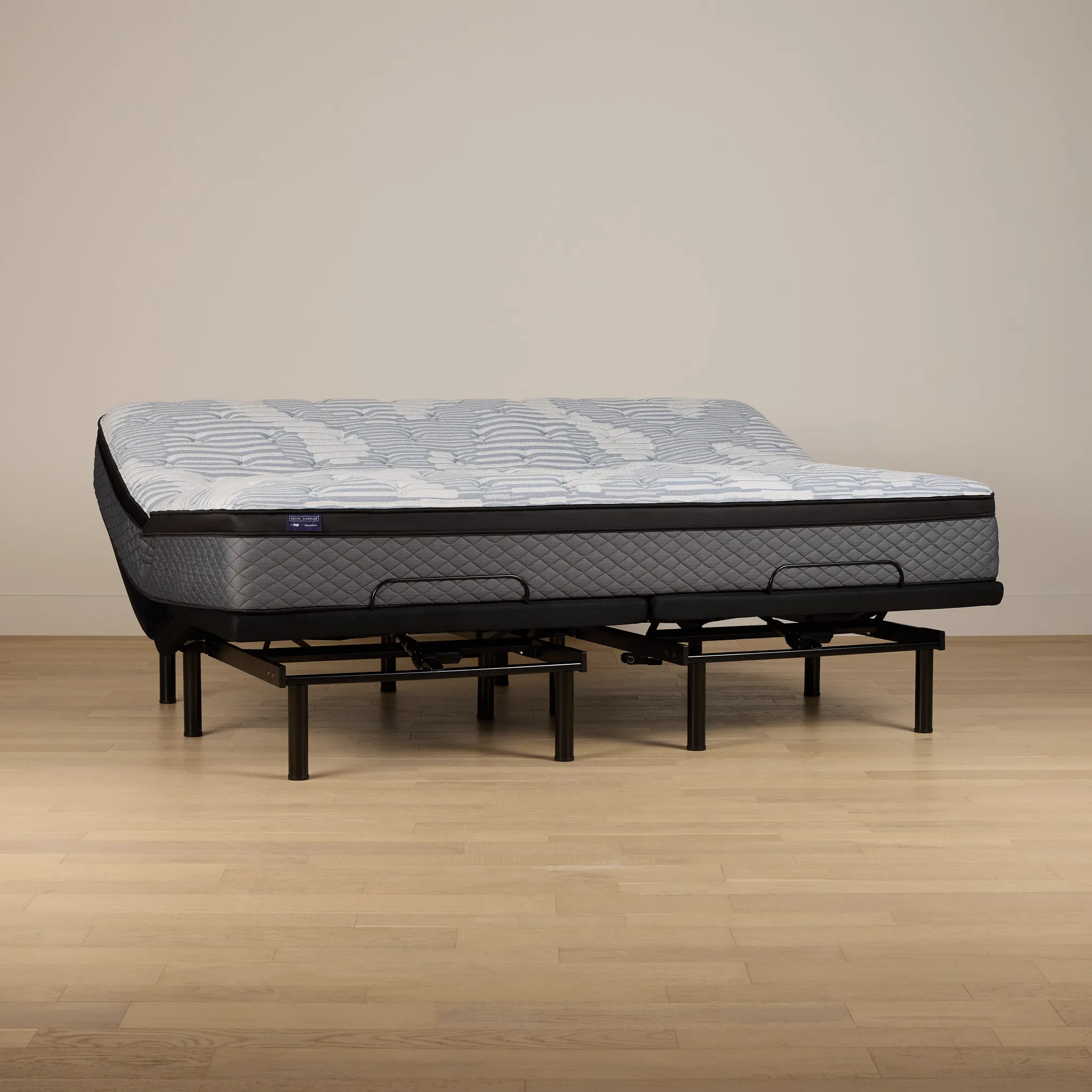 Kevin Charles By Sealy Signature Plush Plus Adjustable Mattress Set