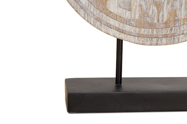 Rusty White Large Tabletop Accessory