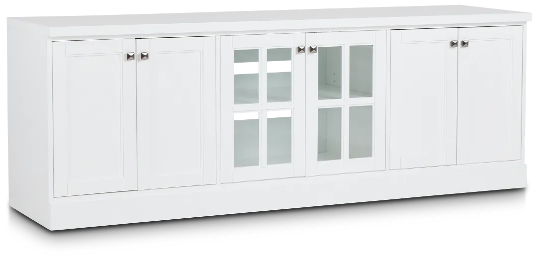 Newport White 84" Tv Stand