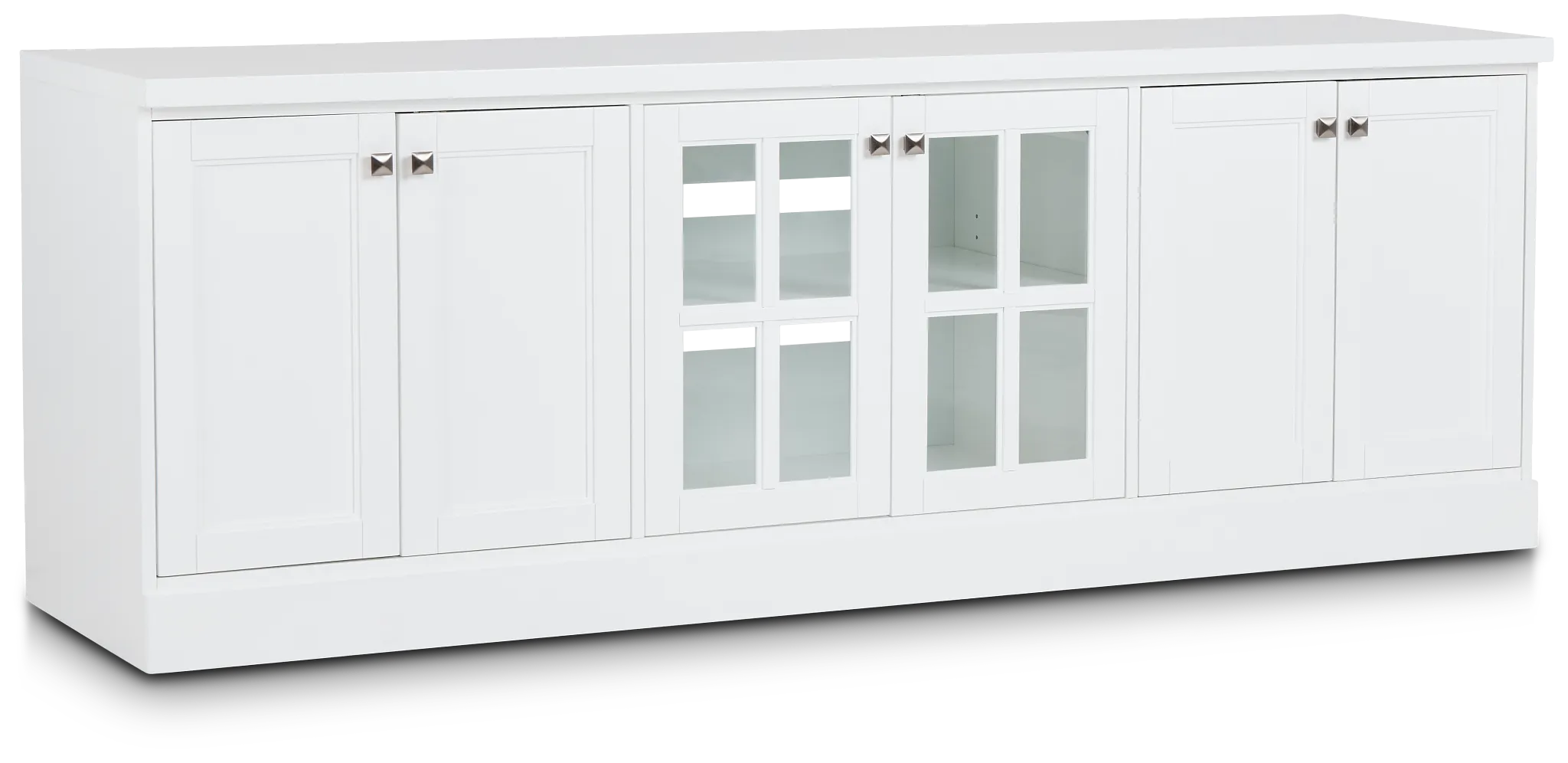 Newport White 84" Tv Stand