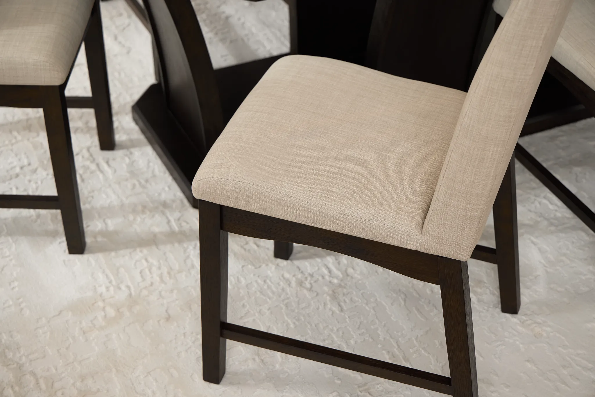 Roswell Dark Beige Upholstered Side Chair