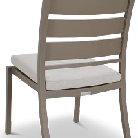 Raleigh White Aluminum Side Chair
