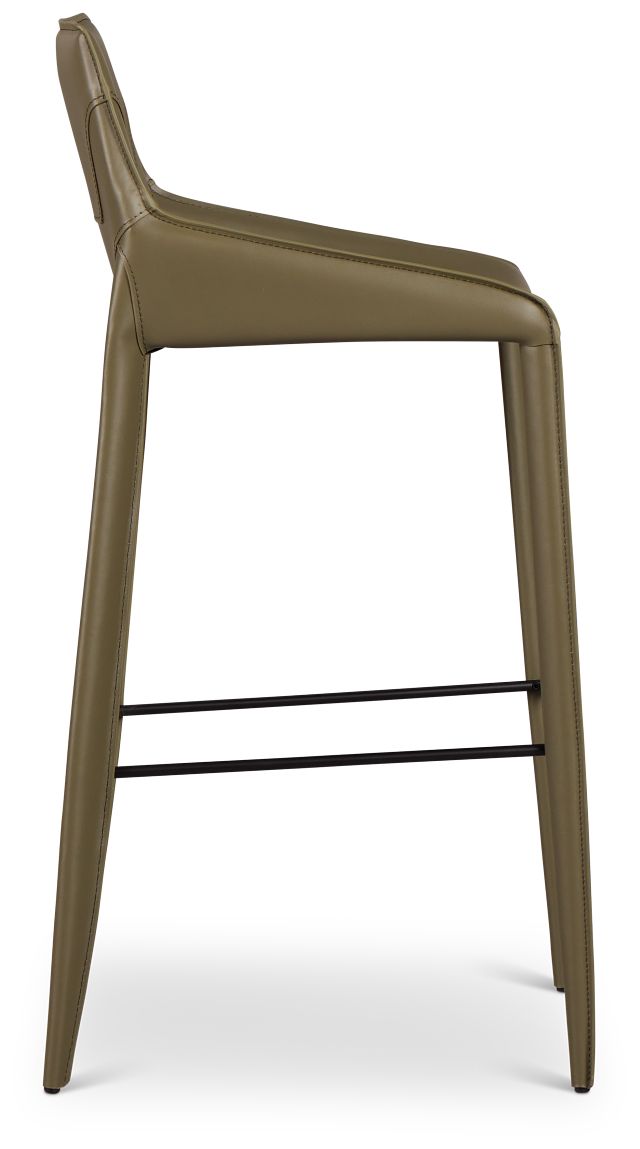 Wayne Dark Green 30" Upholstered Barstool